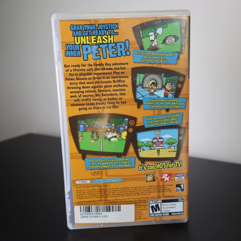 Family Guy Video Game (Sony PSP, 2006) CIB Tested and Working Video Game